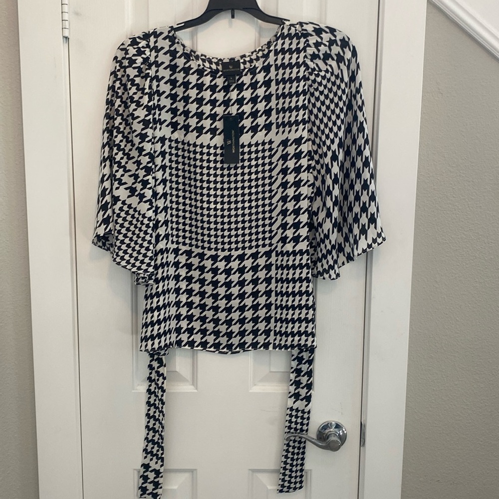 Worthington Houndstooth blouse